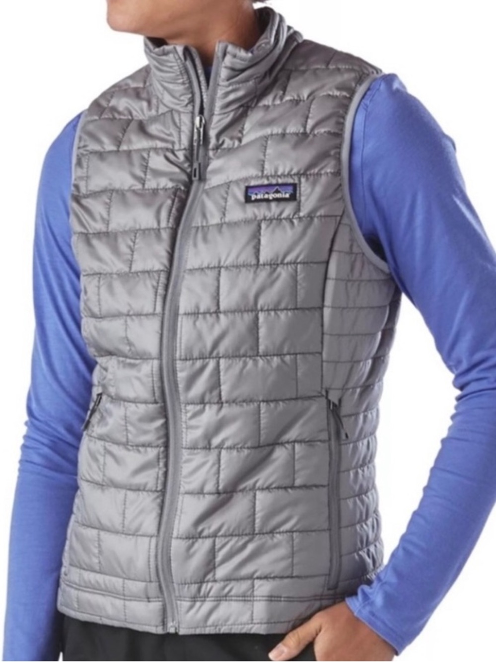 Patagonia Gray Quilted Lightweight Vest - Women's
